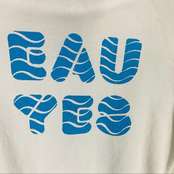 NWT J Crew White Eau Yes Sweatshirt Crew Neck XS - Picture 8 of 9